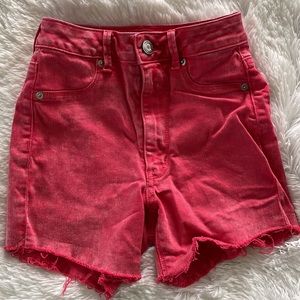 American eagle red shorts size 00